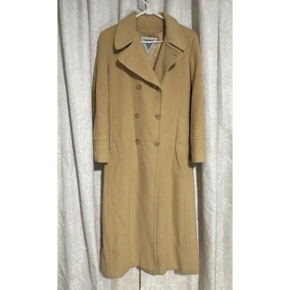 80's Vintage‎ Marvin Richards 100% Camel Hair Coat Ladies SIZE 6 Made in USA - Picture 1 of 16